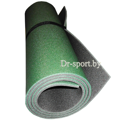 Коврик (пенка) гимнастический/туристический 8*0.6L1.8 зеленый/антрацит